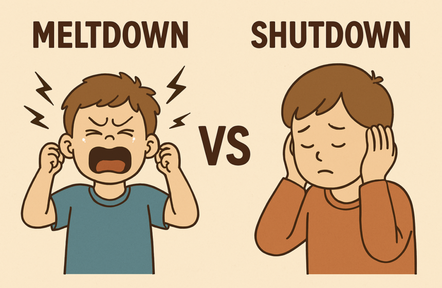 Meltdown e Shutdown: o que são, como diferenciar e como ajudar
