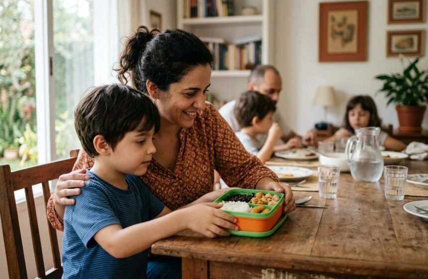 Seletividade Alimentar e Almoço de Família: estratégias para acolher a criança autista sem constrangimento